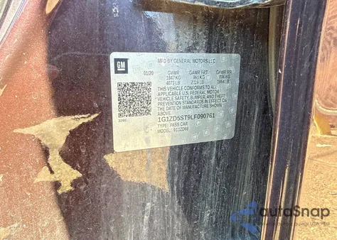 2020 Chevrolet Malibu Lt из США, поврежденный, VIN 1G1ZD5ST9LF090761